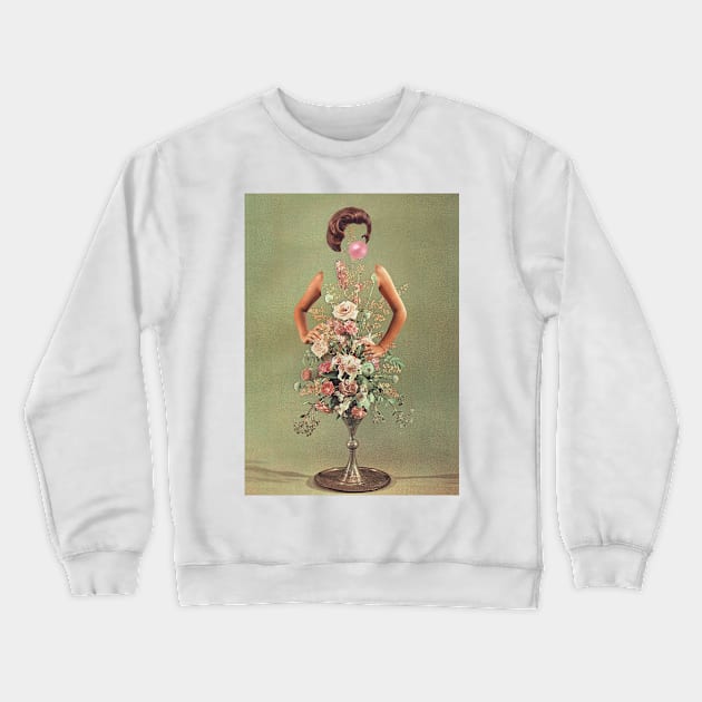 I bloomed sweetie - Bubble Gum Crewneck Sweatshirt by Vertigo Artography